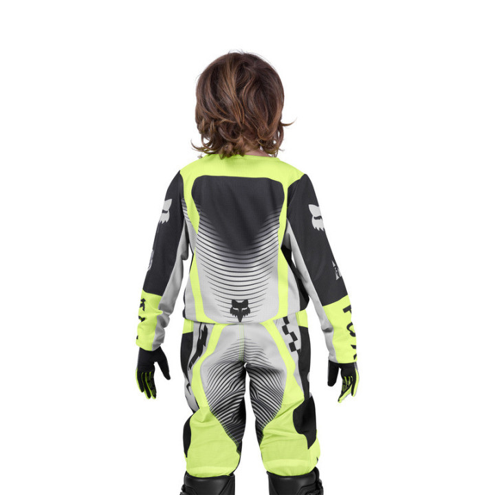 BLUZA MOTOCYKLOWA JUNIOR FOX 180 COLLECT GREY YELLOW YM