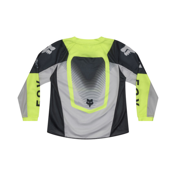 BLUZA MOTOCYKLOWA JUNIOR FOX 180 COLLECT GREY YELLOW KM