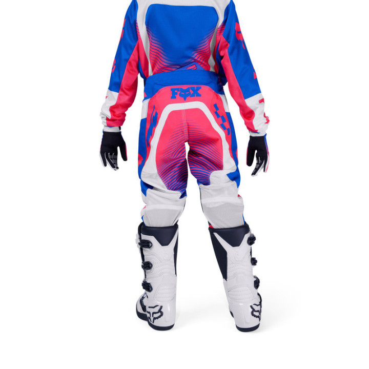 SPODNIE MOTOCYKLOWE JUNIOR FOX 180 COLLECT BLUE PINK