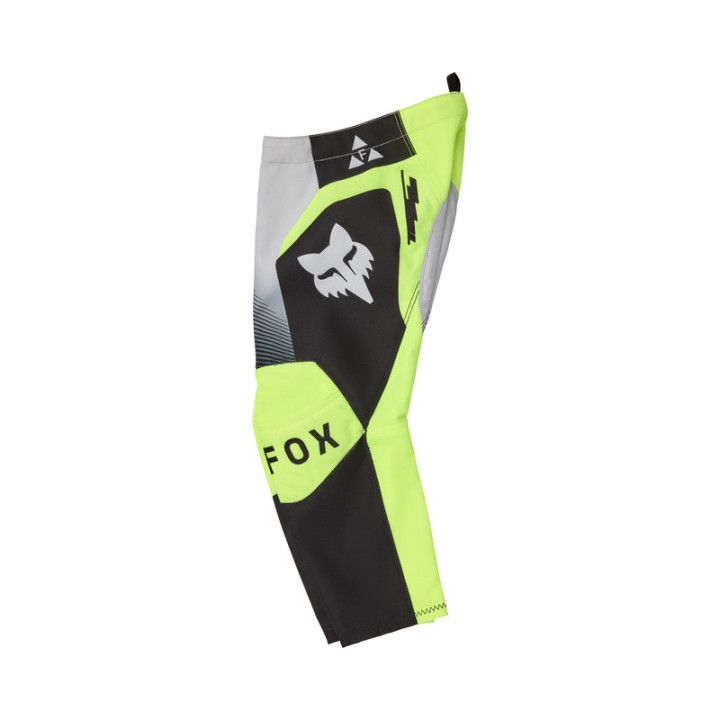 SPODNIE MOTOCYKLOWE JUNIOR KIDS FOX 180 COLLECT GREY YELLOW
