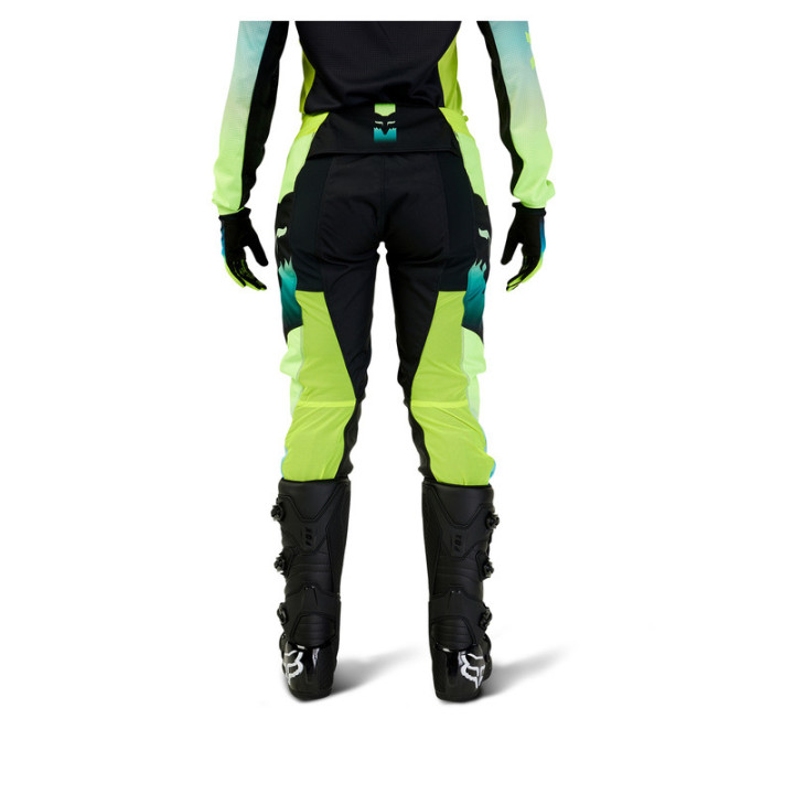 SPODNIE MOTOCYKLOWE DAMSKIE FOX 180 FLORA BLACK YELLOW 4