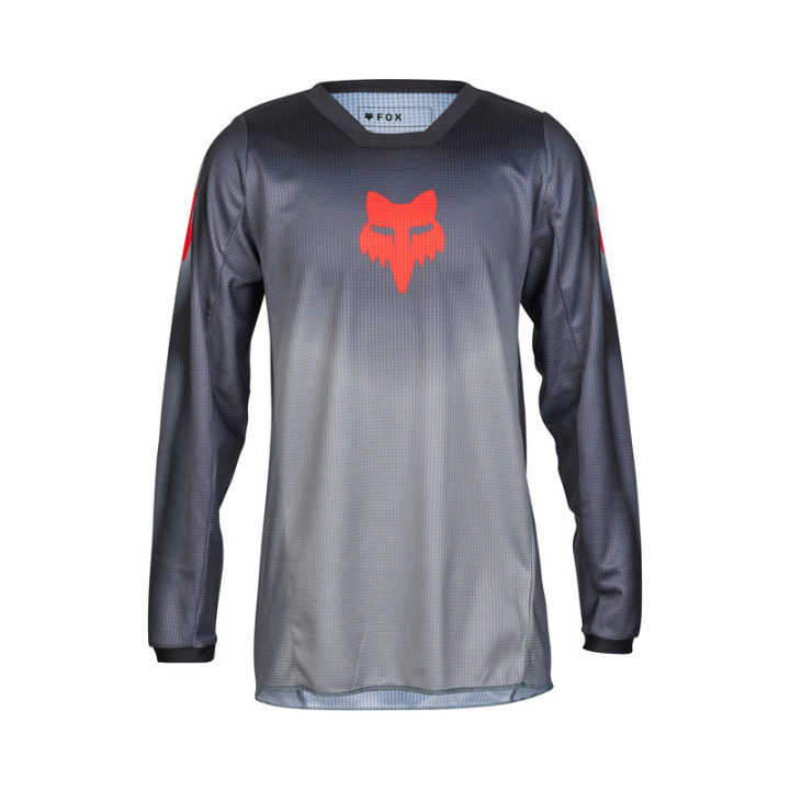 BLUZA MOTOCYKLOWA JUNIOR FOX 180 INTERFERE GREY RED YXL
