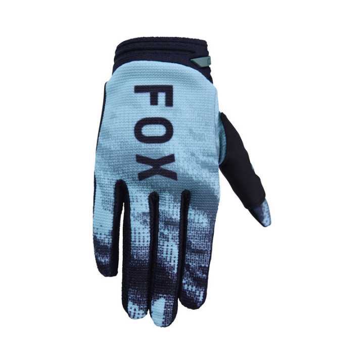 RĘKAWICE MOTOCYKLOWE JUNIOR FOX 180 KAIROS TURQUOISE