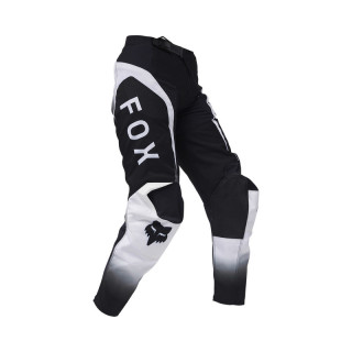 SPODNIE MOTOCYKLOWE JUNIOR FOX 180 LEAN BLACK WHITE Y24