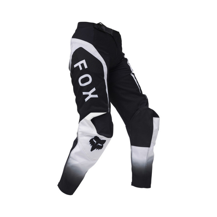 SPODNIE MOTOCYKLOWE JUNIOR FOX 180 LEAN BLACK WHITE Y24