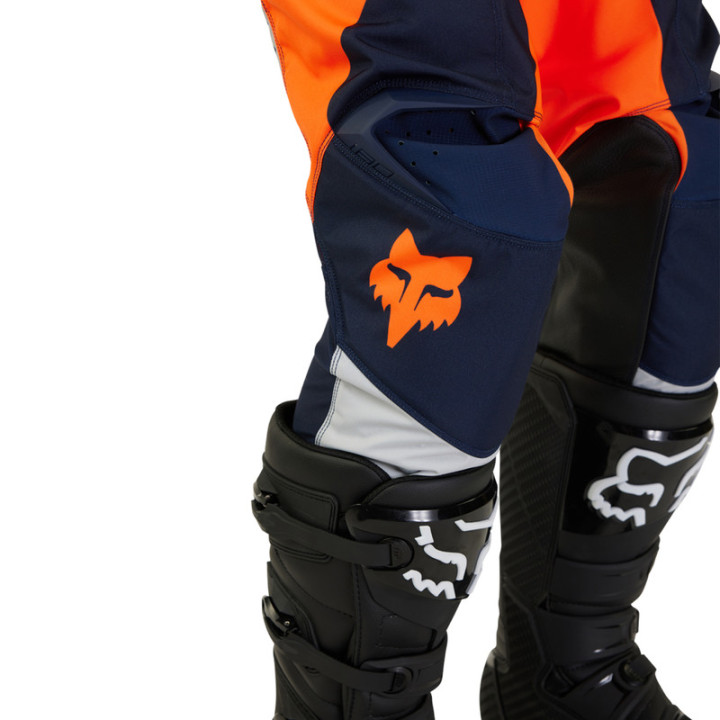 SPODNIE MOTOCYKLOWE JUNIOR FOX 180 NITRO FLUO ORANGE