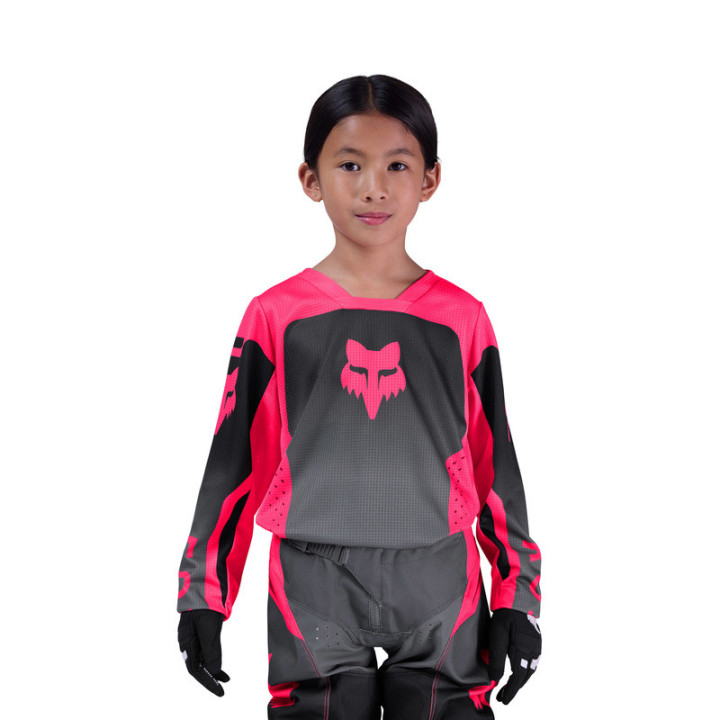 BLUZA MOTOCYKLOWA JUNIOR FOX GIRLS 180 SHIELD BLACK PINK