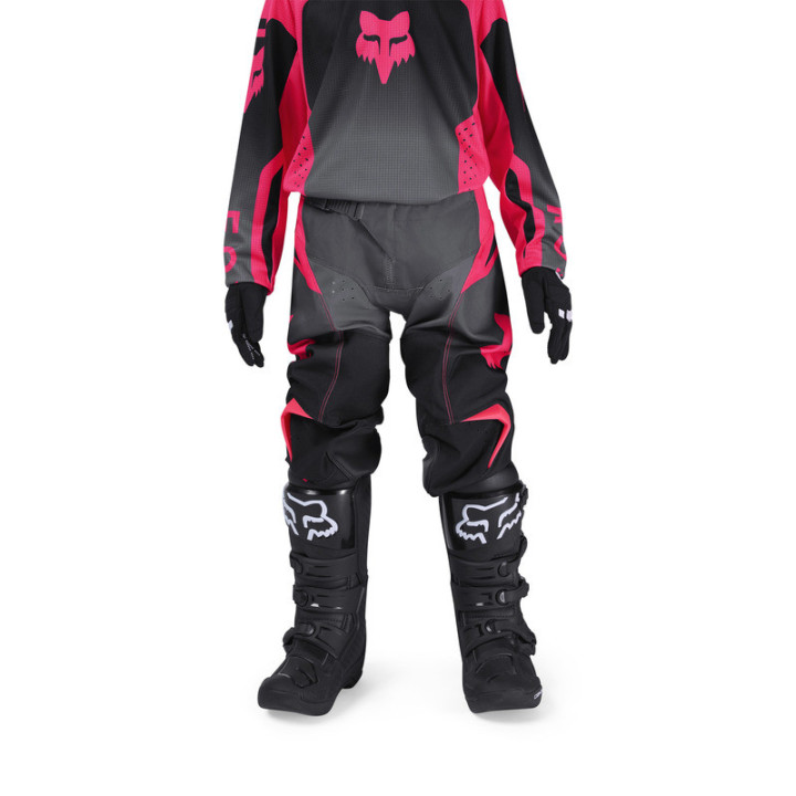 SPODNIE MOTOCYKLOWE JUNIOR FOX GIRLS 180 SHIELD BLACK PINK