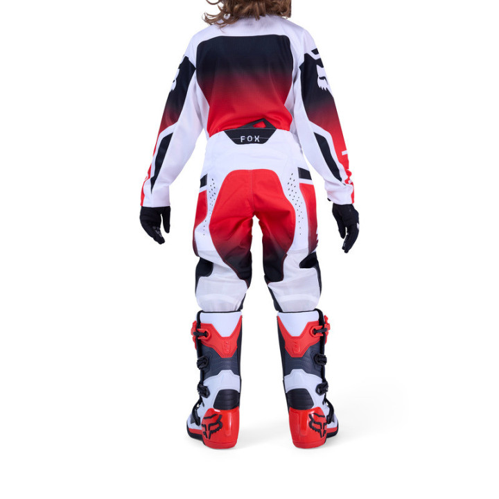 SPODNIE MOTOCYKLOWE JUNIOR FOX 180 SHIELD FLUO RED