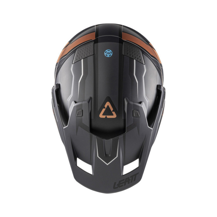 KASK MOTOCYKLOWY Z GOGLAMI LEATT ADV 7.5 BLACK BRONZE