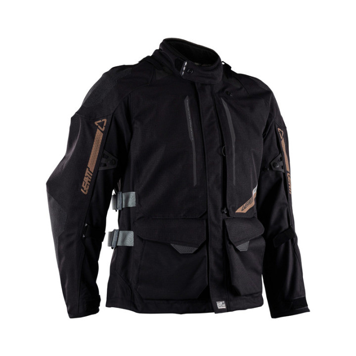 KURTKA MOTOCYKLOWA TEKSTYLNA LEATT ADV DRITOUR 5.5 STEALTH BLACK GREY