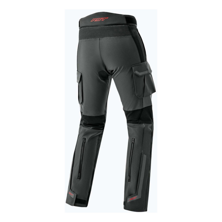 SPODNIE MOTOCYKLOWE TEKSTYLNE RST PRO SERIES ADVENTURE D3O GREY BLACK