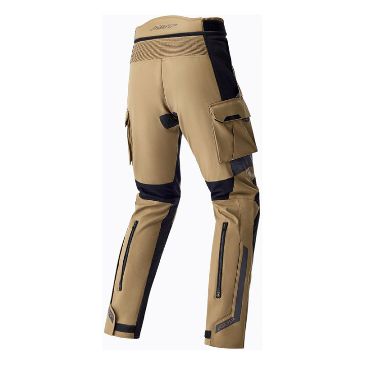 SPODNIE MOTOCYKLOWE TEKSTYLNE RST PRO SERIES ADVENTURE D3O SAND BLACK