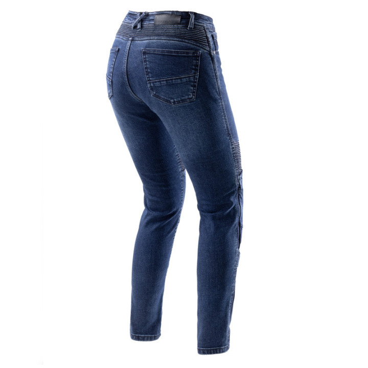 JEANSY MOTOCYKLOWE DAMSKIE REBELHORN AGNESS 2 WASHED BLUE MONOLAYER