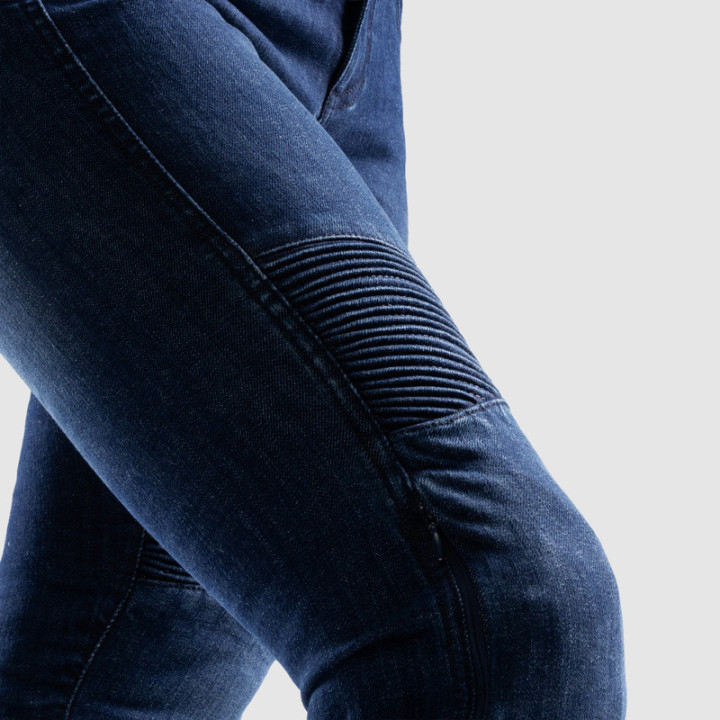 JEANSY MOTOCYKLOWE DAMSKIE REBELHORN AGNESS 2 WASHED BLUE MONOLAYER