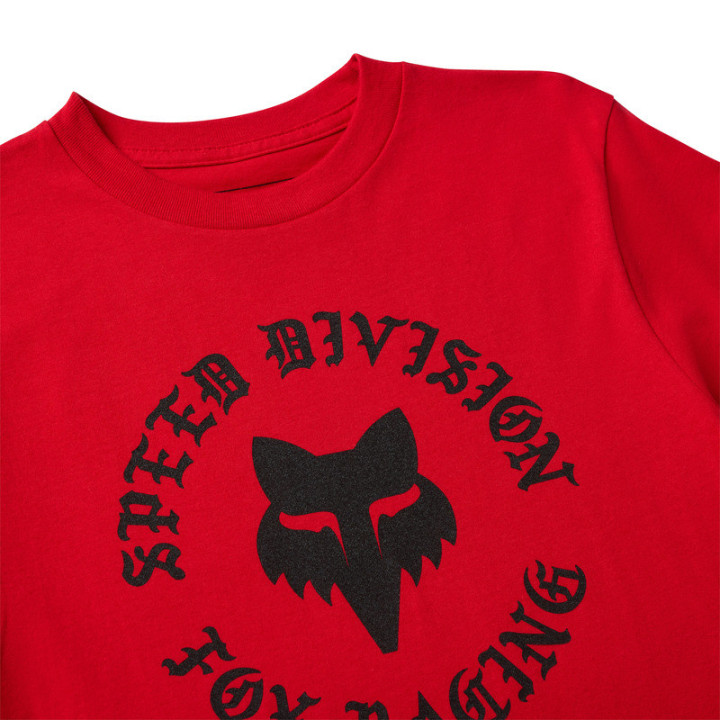 T-SHIRT JUNIOR FOX BADGE TIBETAN RED