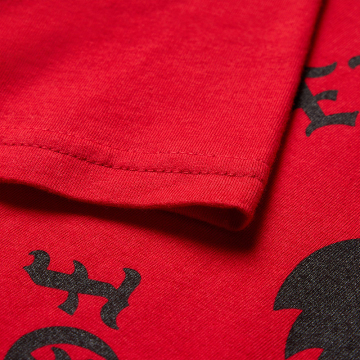 T-SHIRT JUNIOR FOX BADGE TIBETAN RED