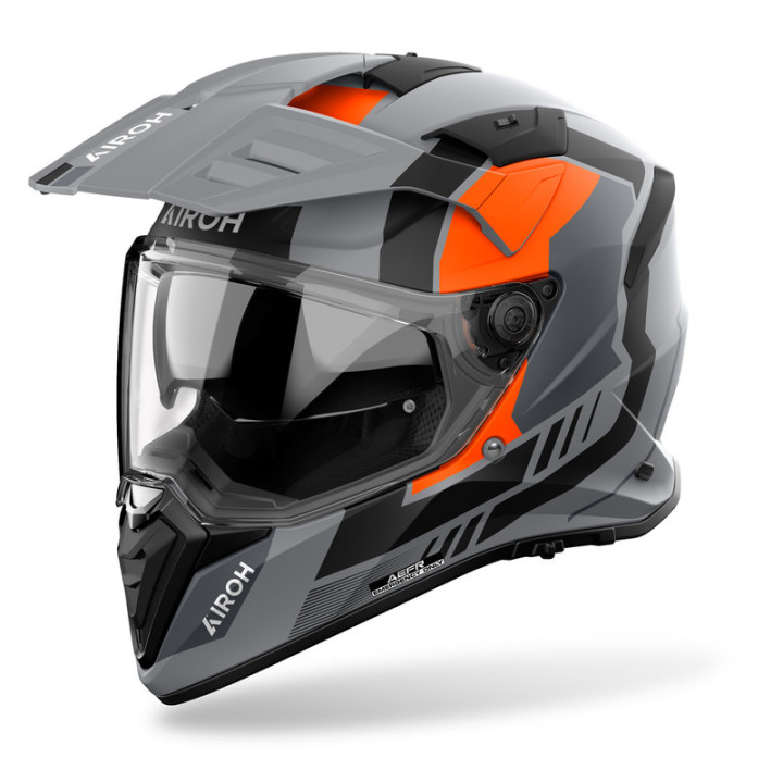 KASK MOTOCYKLOWY AIROH BANDIT HORN ORANGE MATT