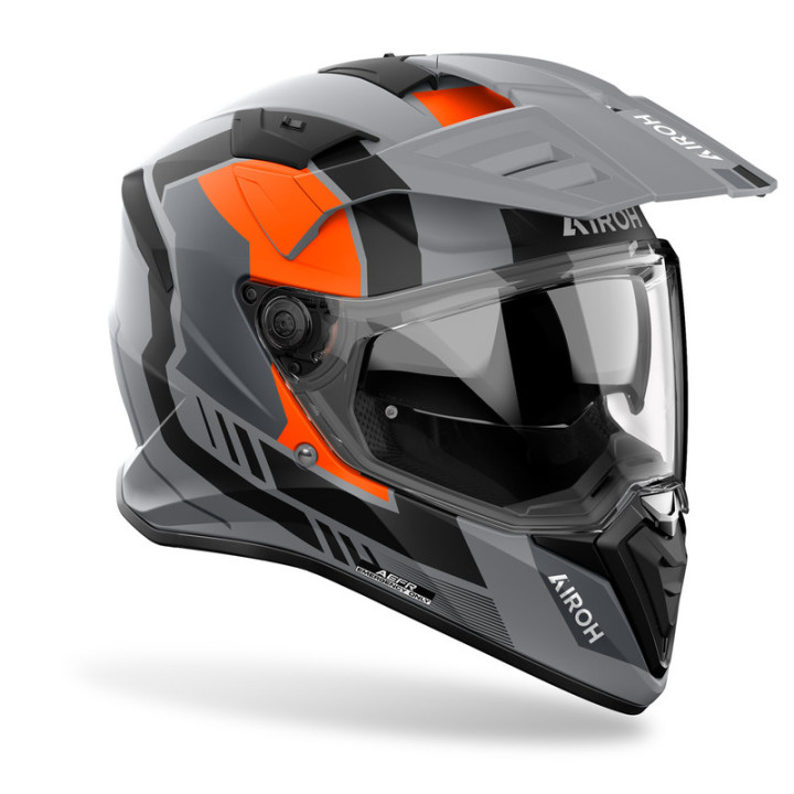 KASK MOTOCYKLOWY AIROH BANDIT HORN ORANGE MATT