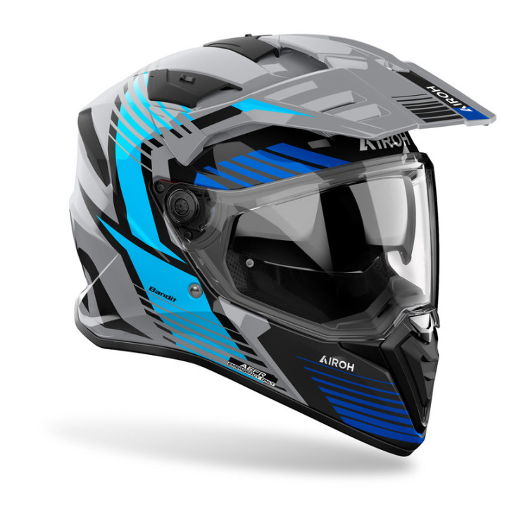 KASK MOTOCYKLOWY AIROH BANDIT SPICY BLUE GLOSS