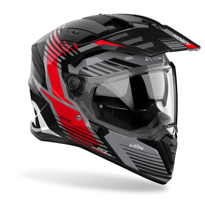 KASK MOTOCYKLOWY AIROH BANDIT SPICY RED GLOSS