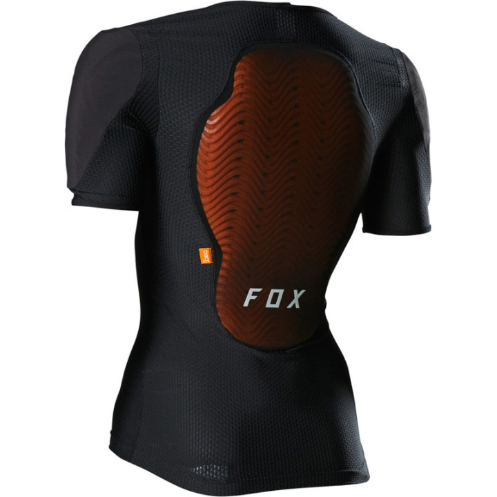 KOSZULKA ROWEROWA Z OCHRANIACZAMI DAMSKA FOX BASEFRAME PRO BLACK