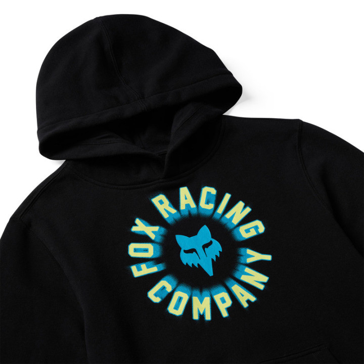 BLUZA Z KAPTUREM JUNIOR FOX BEAM FLEECE PO BLACK