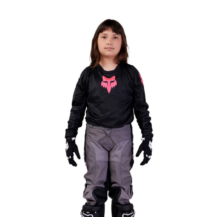 BLUZA MOTOCYKLOWA JUNIOR FOX GIRLS BLACKOUT BLACK BLACK