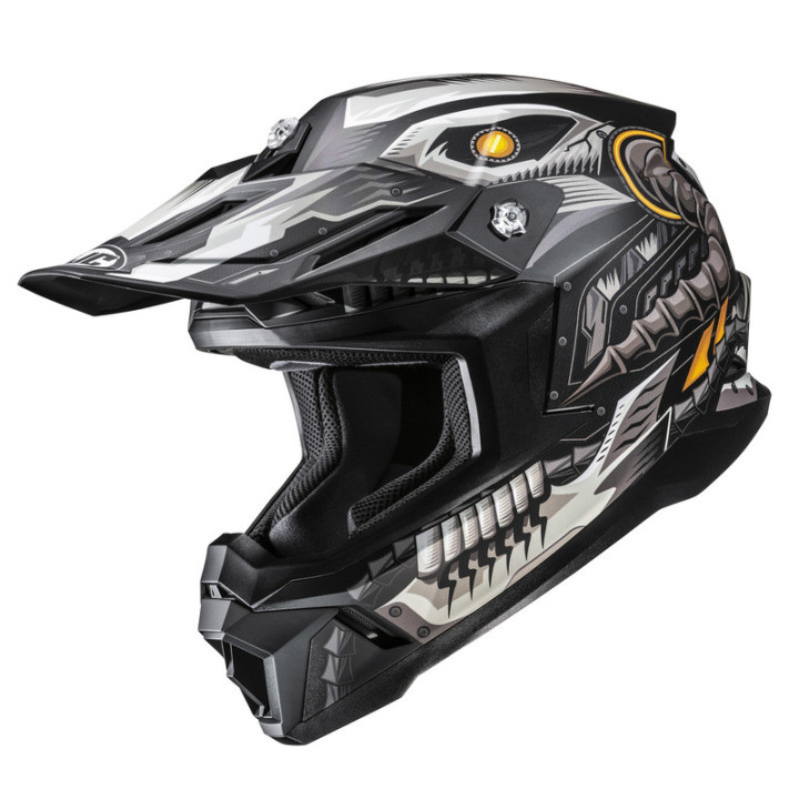 KASK MOTOCYKLOWY HJC C50 MECHA BEAST BLACK GREY