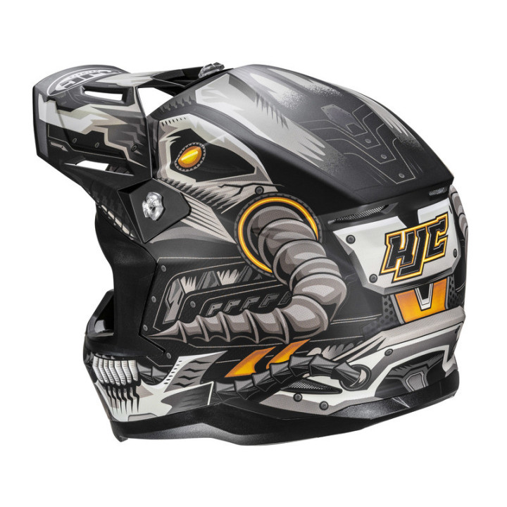 KASK MOTOCYKLOWY HJC C50 MECHA BEAST BLACK GREY