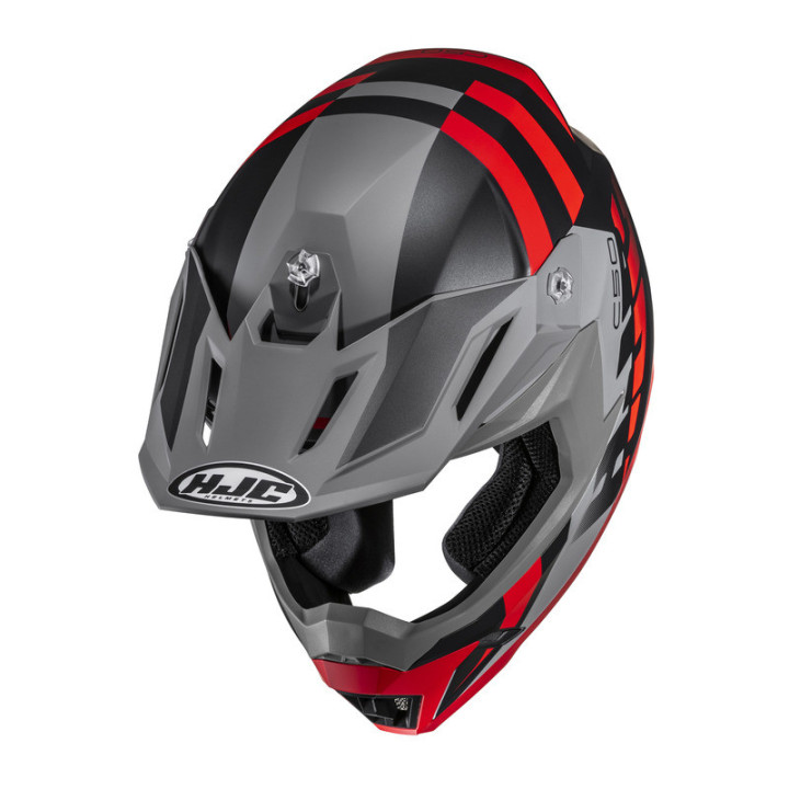 KASK MOTOCYKLOWY HJC C50 MIRAGE GREY RED