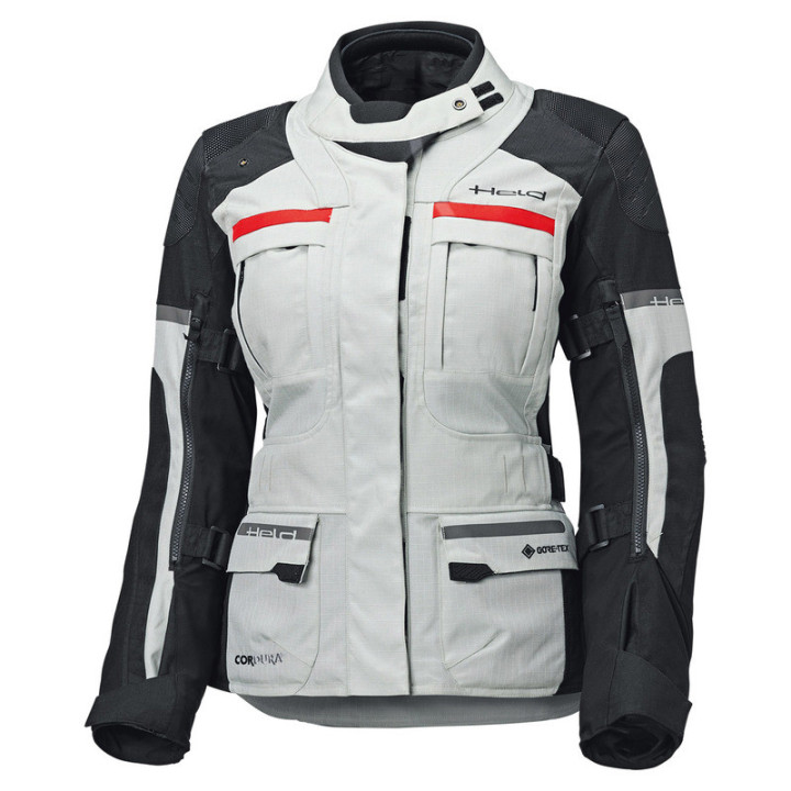 KURTKA MOTOCYKLOWA TEKSTYLNA DAMSKA HELD CARESE 3 [GORE-TEX] GREY BLACK