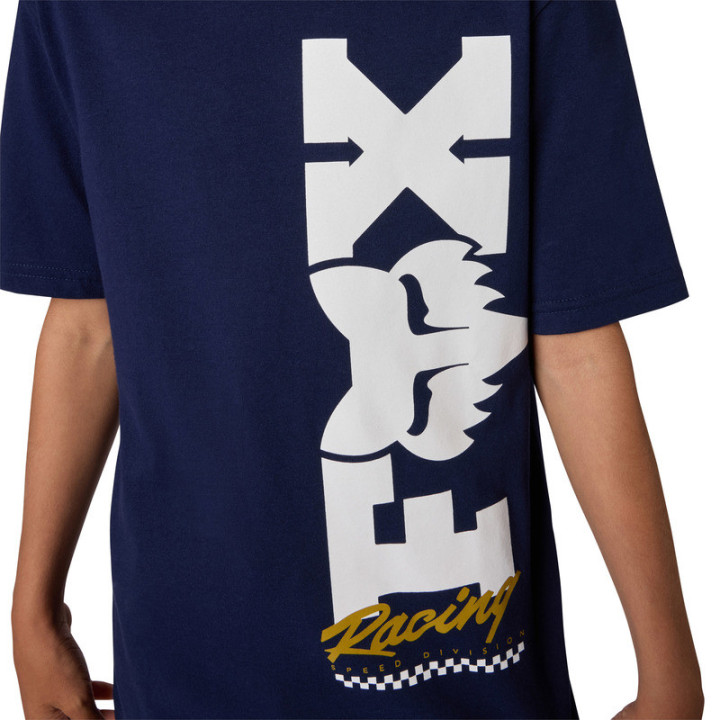 T-SHIRT JUNIOR FOX CHECKER NAVY YS
