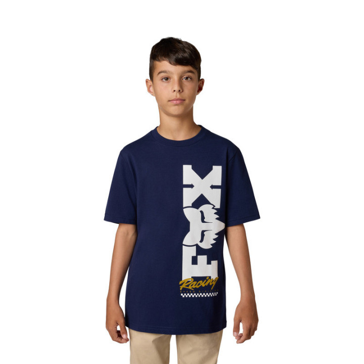 T-SHIRT JUNIOR FOX CHECKER NAVY YS