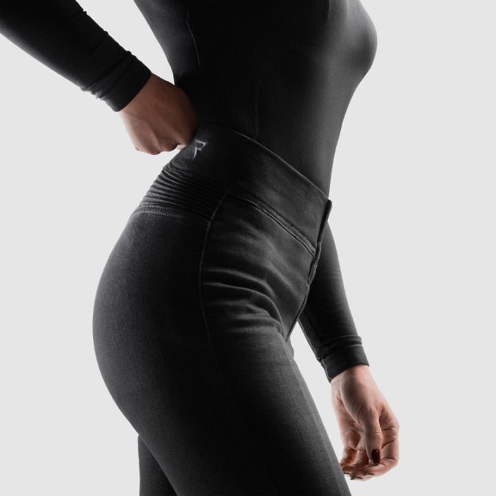 LEGGINSY MOTOCYKLOWE DAMSKIE REBELHORN CHICA BLACK