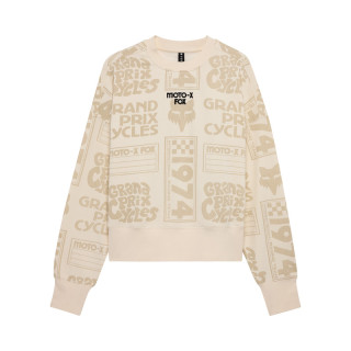 BLUZA DAMSKA FOX CIRCA 74 OVERSIZED FLEECE CREW OFF WHITE