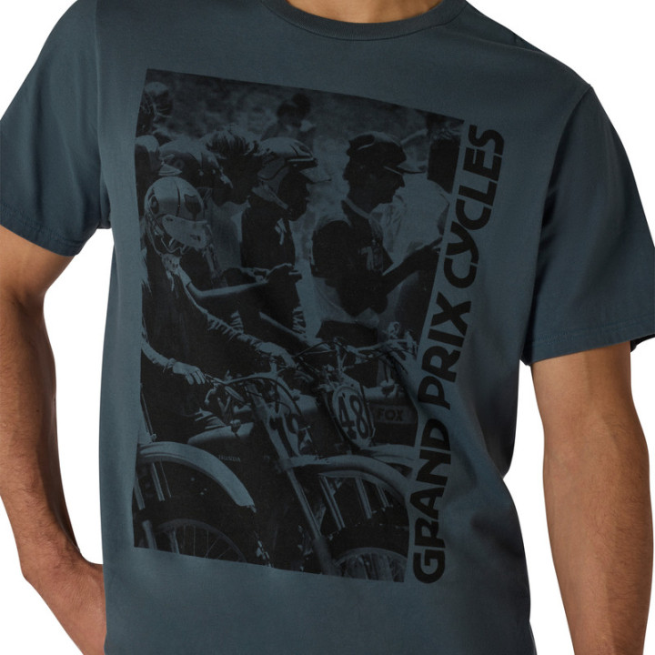 T-SHIRT FOX CIRCA 74 195 PHOTO DEEP COBALT