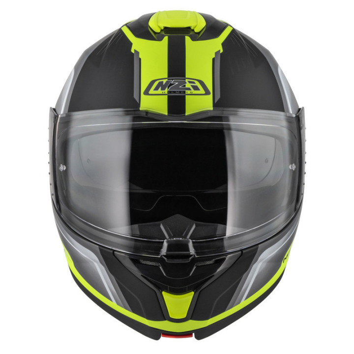 KASK MOTOCYKLOWY NZI COMBI 3 DUO ORBE BLACK ANTRACITE YELLOW MATT