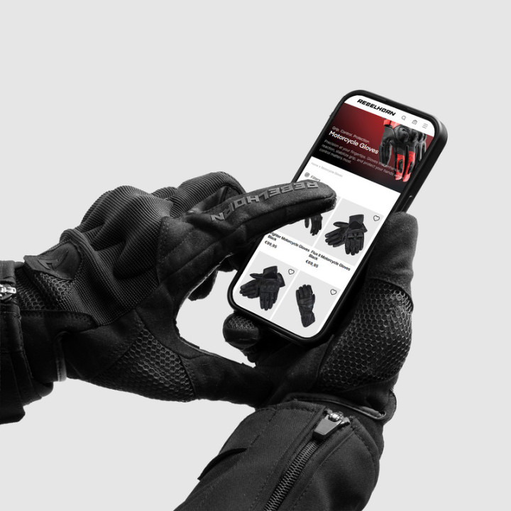 RĘKAWICE MOTOCYKLOWE REBELHORN CORE BLACK
