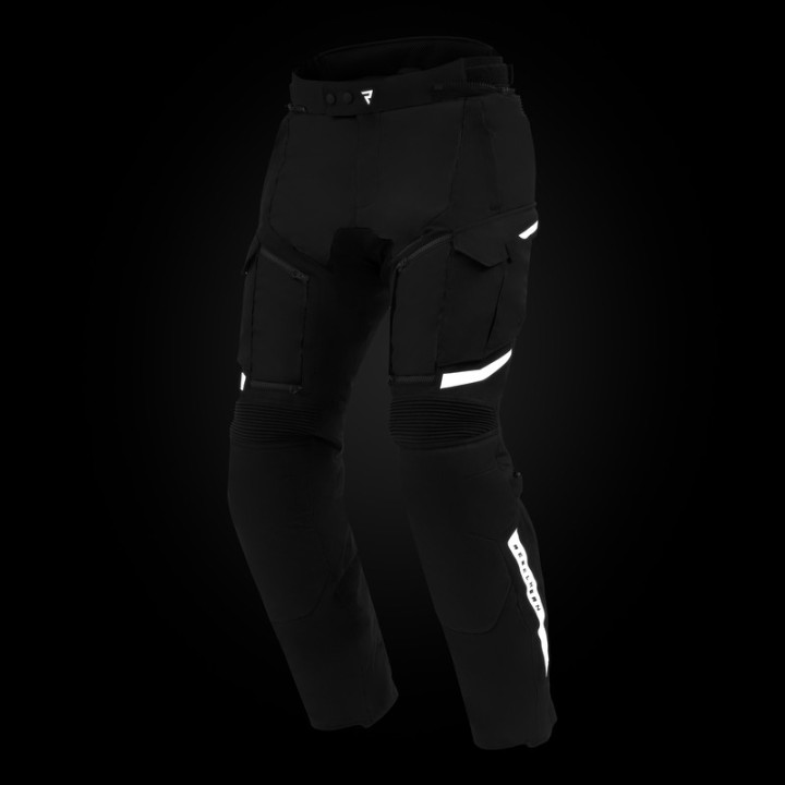 SPODNIE MOTOCYKLOWE TEKSTYLNE REBELHORN CUBBY 5 BLACK (DŁUGA