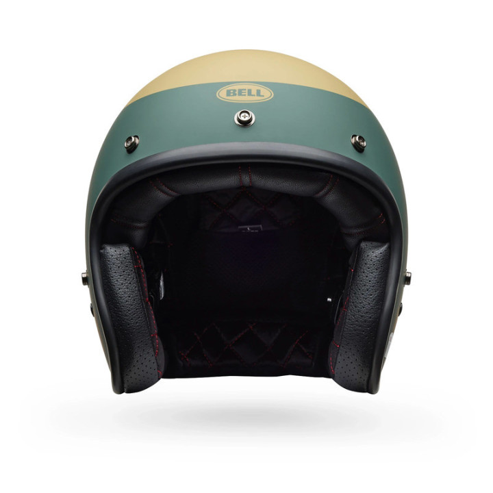KASK MOTOCYKLOWY BELL CUSTOM 500 PARLOR MATTE EMERALD GOLD