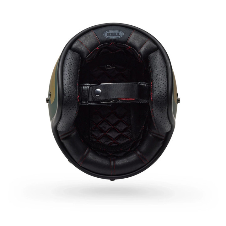 KASK MOTOCYKLOWY BELL CUSTOM 500 PARLOR MATTE EMERALD GOLD