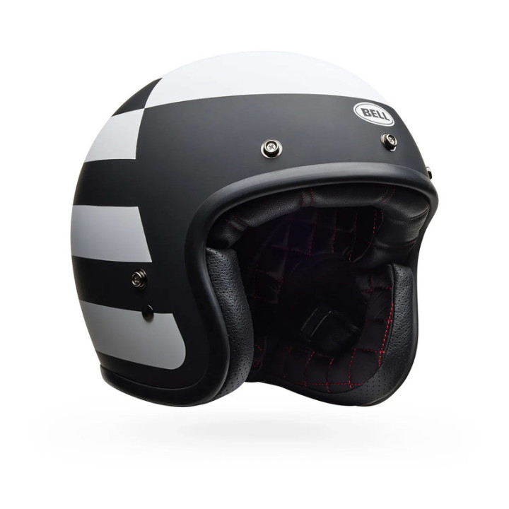 KASK MOTOCYKLOWY BELL CUSTOM 500 PARLOR MATTE BLACK WHITE