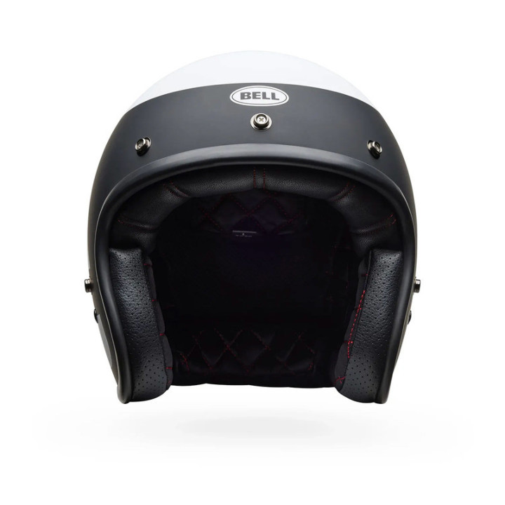 KASK MOTOCYKLOWY BELL CUSTOM 500 PARLOR MATTE BLACK WHITE