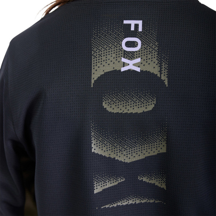 KOSZULKA ROWEROWA Z DŁUGIM RĘKAWEM JUNIOR FOX DEFEND PARK BLACK YL