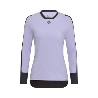 KOSZULKA ROWEROWA Z DŁUGIM RĘKAWEM DAMSKA FOX DEFEND THERMAL LILAC