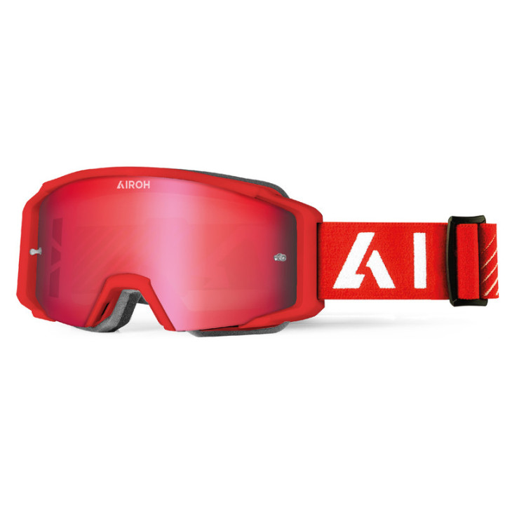 GOGLE AIROH BLAST XR1 RED MATT - SZYBA RED MIRRORED (1 SZYBA W ZESTAWIE)