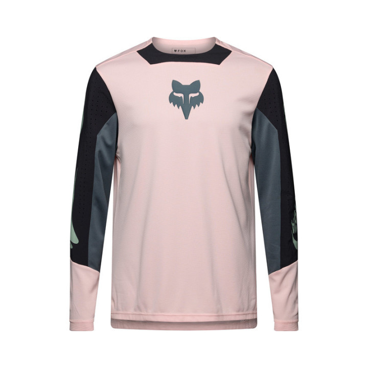 KOSZULKA ROWEROWA Z DŁUGIM RĘKAWEM JUNIOR FOX DEFEND CREATION BLUSH