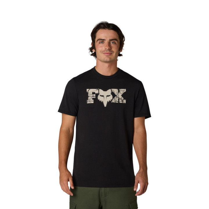 T-SHIRT FOX DIFFUSE DRI-RELASE BLACK M