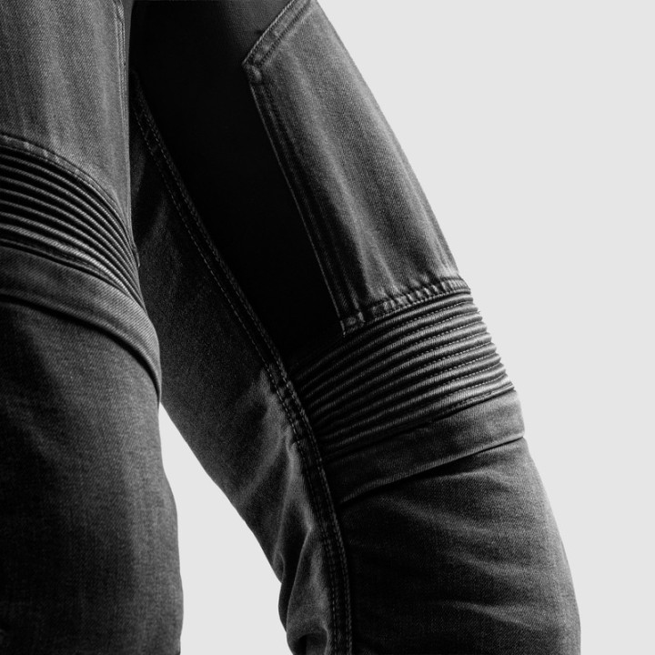 JEANSY MOTOCYKLOWE REBELHORN EAGLE 4 BLACK SLIM FIT